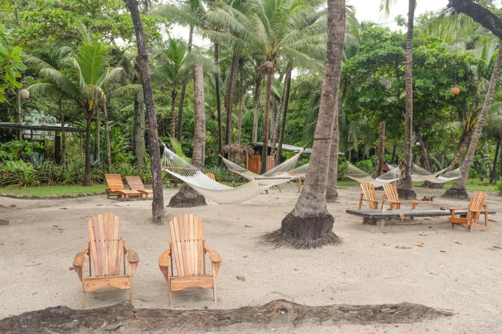 Hammocks are a popular relaxation accessory in Costa Rica.
