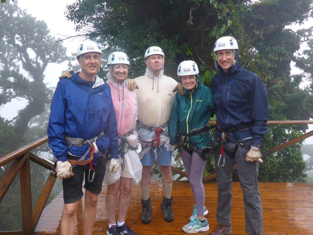 Ziplining Rain Costa Rica